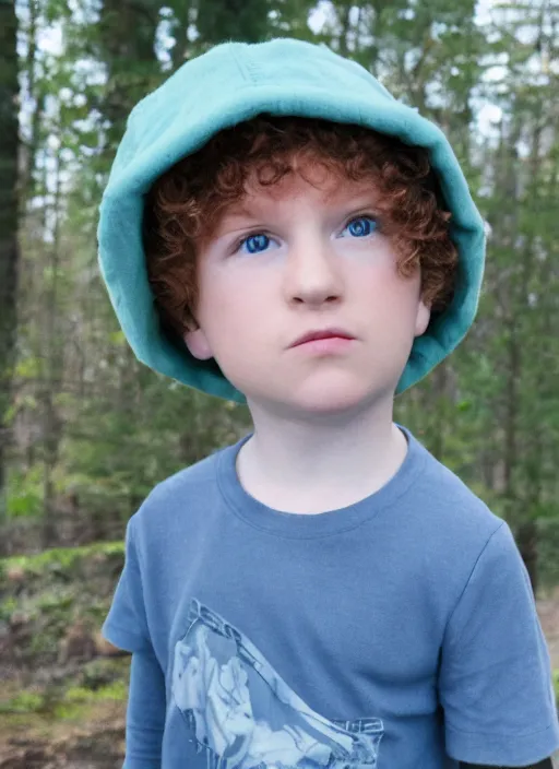 Image similar to portrait photo still of real life young kyle broflovski, 8 k, 8 5 mm, f. 1 4