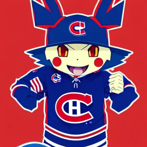 Prompt: anime concept Portrait of Habs Montreal Canadiens Mascot as an evolved powerful pokemon, highly detailed anime, smooth, sharp focus, dynamic lighting, intricate, trending on ArtStation, illustration pokemon, art by WLOP