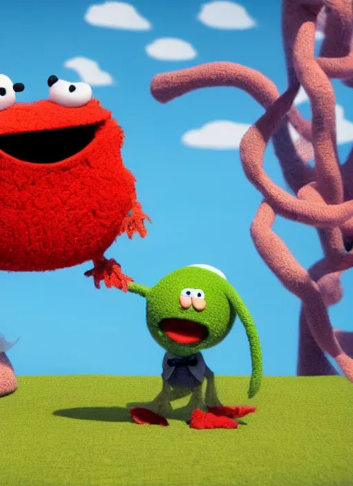 Image similar to little mr fancy pants by jim henson and roger hargreaves, unreal engine