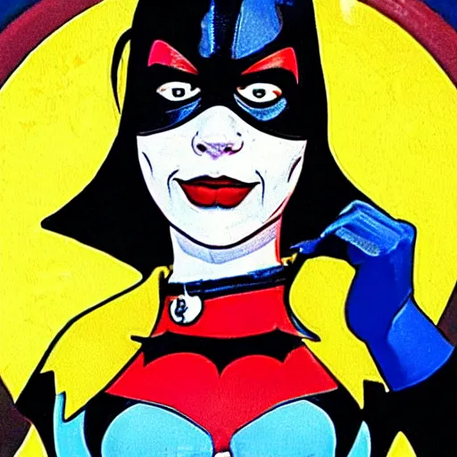 Image similar to harley quinn in the adam west batman tv show