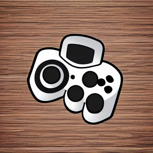 Image similar to Round SVG vector sticker of a video game controller