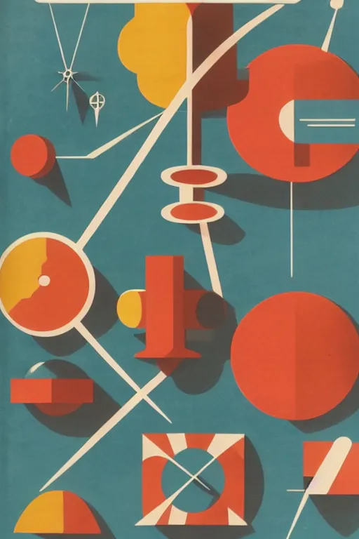 Image similar to mid century modern atomic shapes by julia pinkham and bernard simunovic