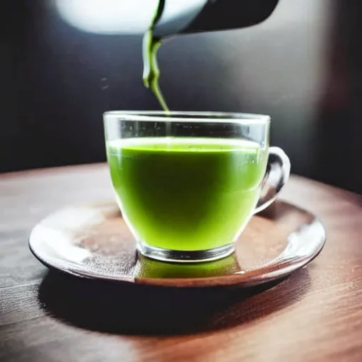 Image similar to photo of a cup of matcha tea