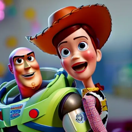 Image similar to A still of Emma Watson in Toy Story pixar movie