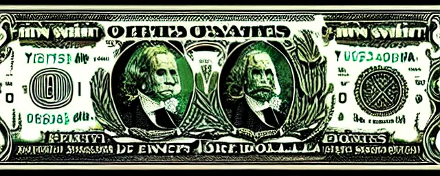 Image similar to dollar bill designed by ernst haeckel