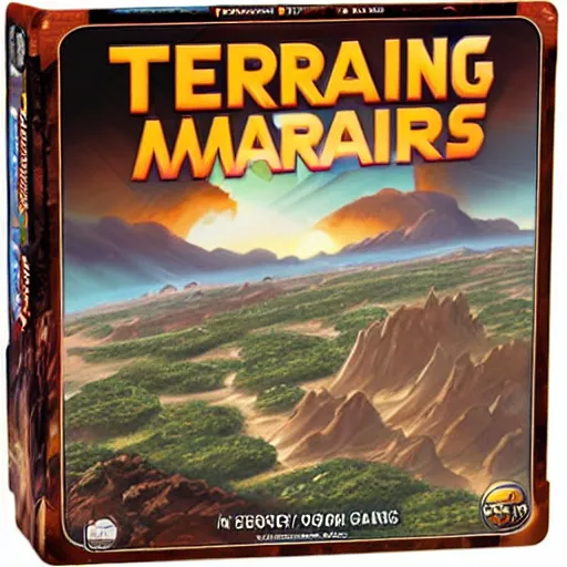 Image similar to terraforming mars, terraforming mars board game