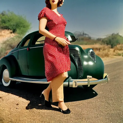 1950s candid of cute girl in dress Original 2 FILM NEGATIVE W7a7