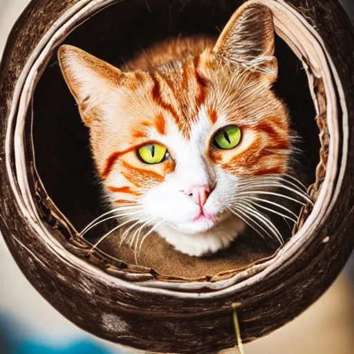 Image similar to photo of cat in cooked beans, 50mm, beautiful photo