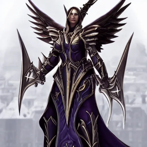 Image similar to archangel auriel from diablo