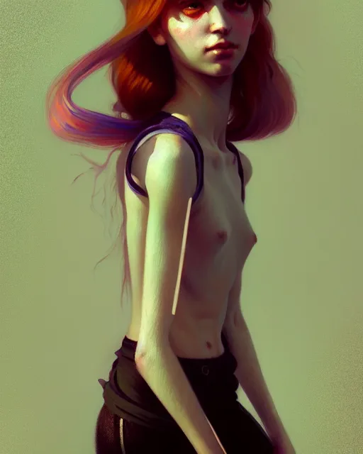 Image similar to young glitched woman, full body portrait, beautiful girl, bright, highkey, realistic, serov, surikov, vasnetsov, repin, kramskoi, uplight, insanely detailed, charlie bowater, tom bagshaw, octane rendered,, 8 k, unreal engine, illustration, trending on artstation, masterpiece