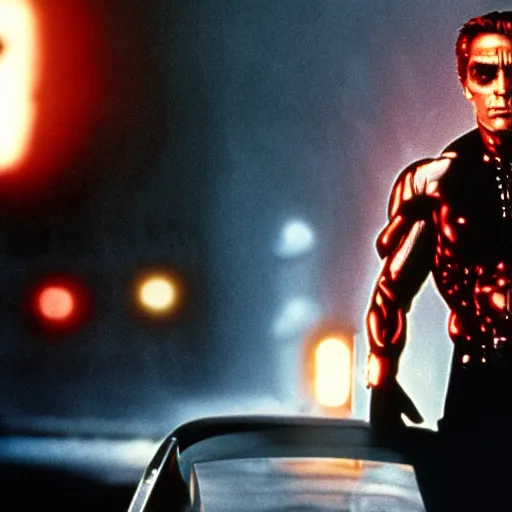 Image similar to tony danza starring as the terminator, movie still, 8 k