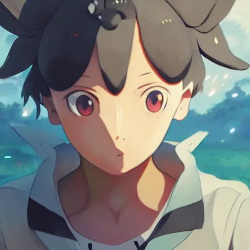 Prompt: a pokemon go box art from 1 9 5 0, illustration, concept art, anime key visual, trending pixiv fanbox, by wlop and greg rutkowski and makoto shinkai and studio ghibli and kyoto animation, symmetrical facial features, pokemon trainer