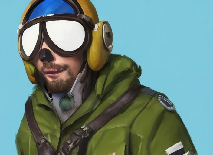 Prompt: budgie wearing a pilot helmet and pilot jacket giving a thumbs up to the viewer, full body concept art, digital painting, 8 k, trending on deviantart, trending on furaffinity, concept art.