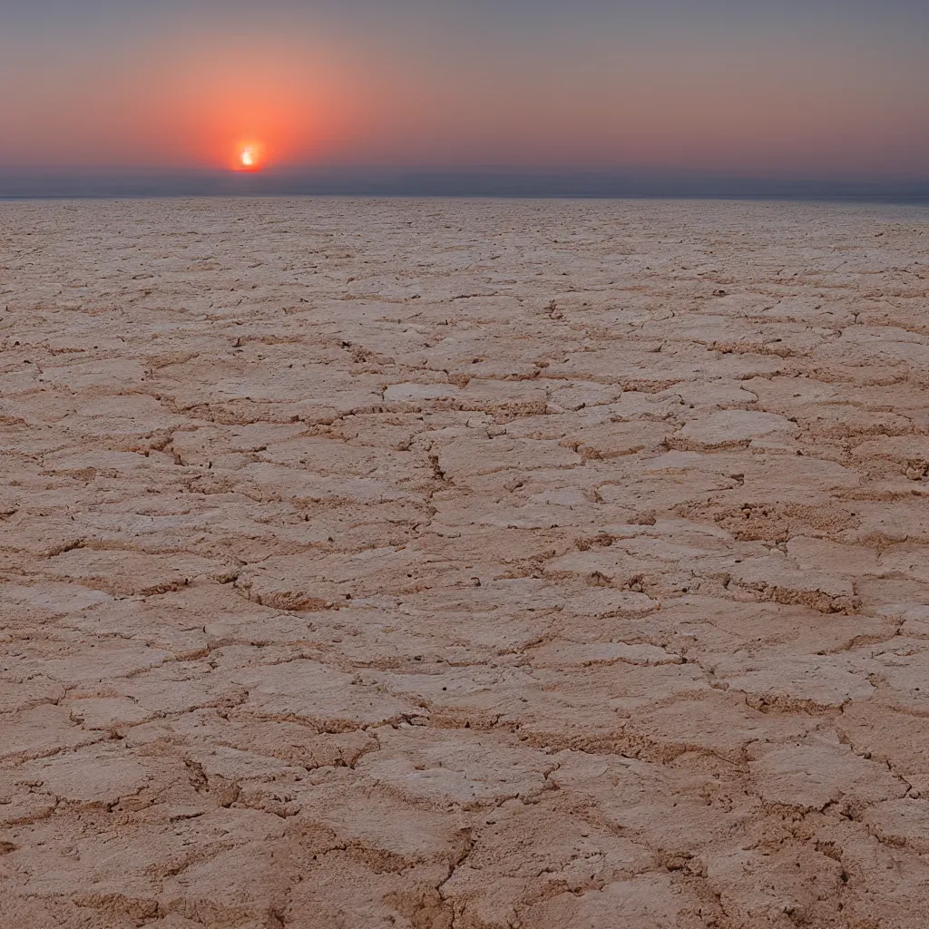 Image similar to a sunset at the dead sea