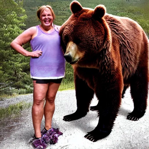 Image similar to real photo of marsha and the bear