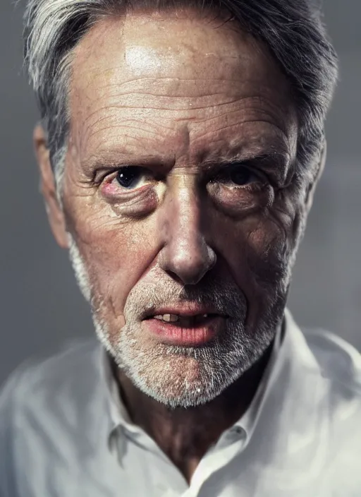 Image similar to closeup portrait of Roger Mellie (the man on the tellie), zeiss lens, detailed, symmetrical, centered, fashion photoshoot, by Annie Leibovitz and Steve McCurry, David Lazar, Jimmy Nelsson, Breathtaking, 8k resolution, extremely detailed, beautiful, establishing shot, artistic, hyperrealistic, beautiful face, octane render