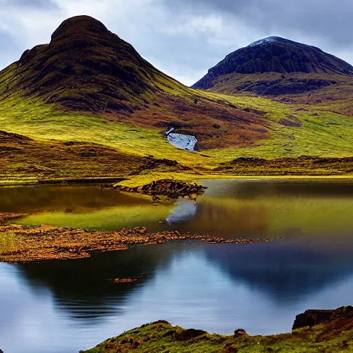 Image similar to a scenic view of a scottish loch in the isle of skye,