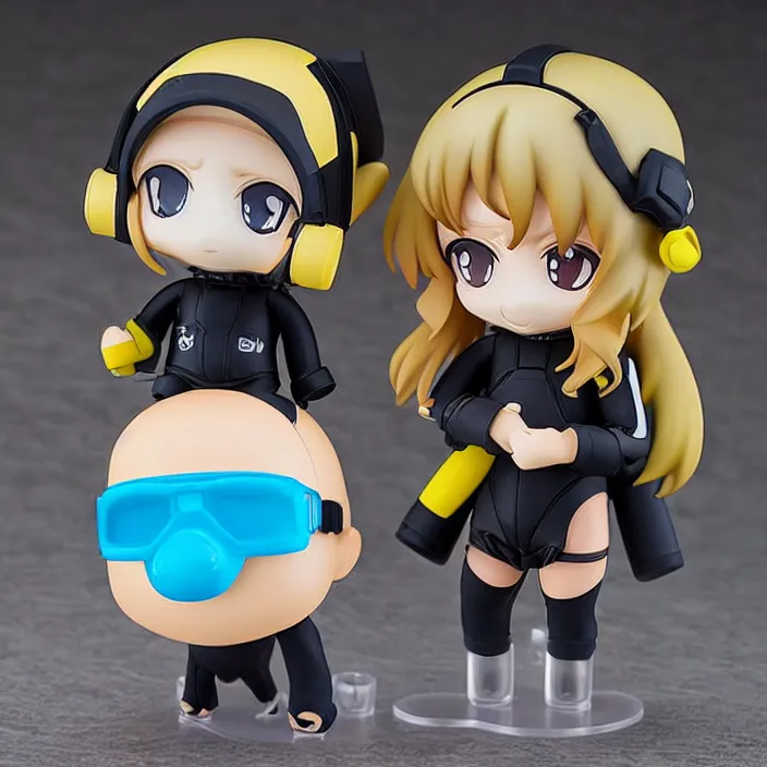 Prompt: Scuba Sloth, An anime Nendoroid of Scuba Sloth, figurine, detailed product photo