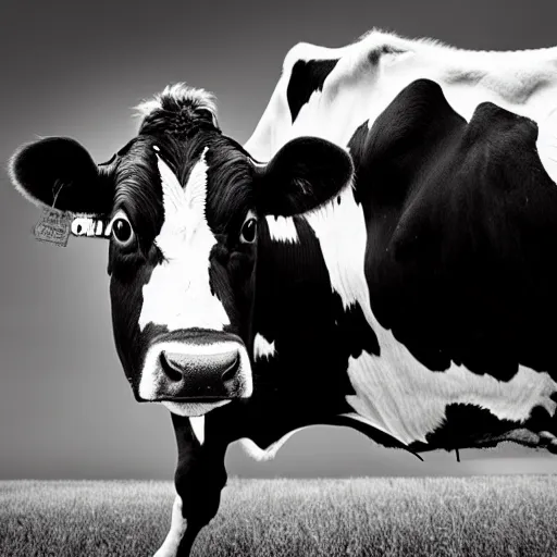 Image similar to cow running from a cage to a freedom light