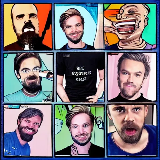 Image similar to pewdiepie