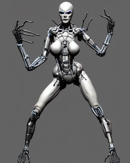 Image similar to woman with cybernetic spider arms, trending on artstation