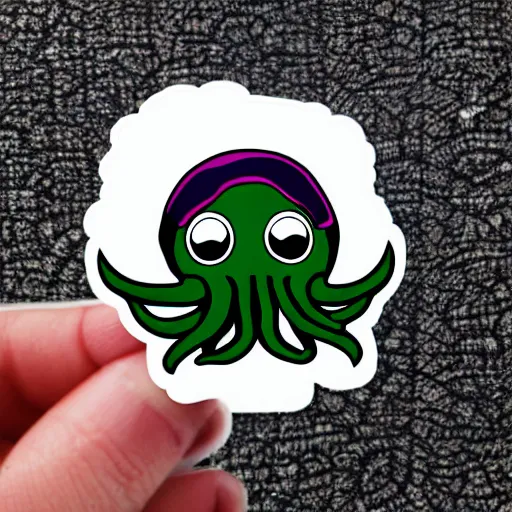 Image similar to stickers, Cthulhu