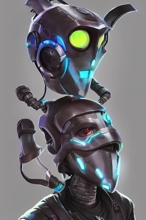 Image similar to epic mask helmet robot ninja portrait stylized as fornite style game design fanart by concept artist gervasio canda, behance hd by jesper ejsing, by rhads, makoto shinkai and lois van baarle, ilya kuvshinov, rossdraws global illumination radiating a glowing aura global illumination ray tracing hdr render in unreal engine 5