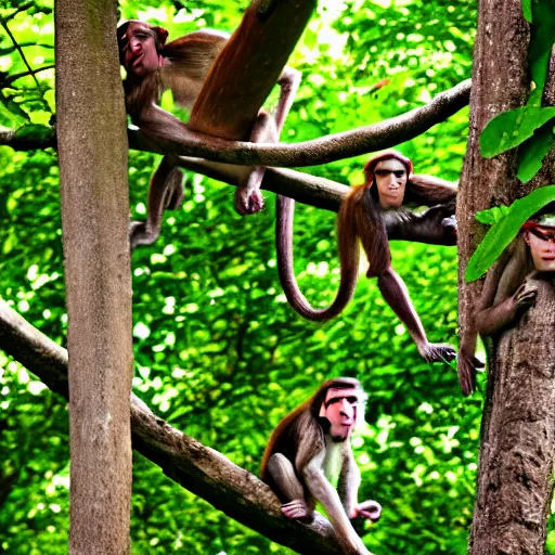 Image similar to monkeys in trees, forest