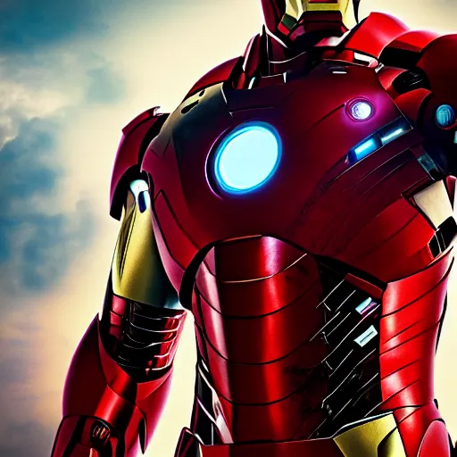 Image similar to Iron Man in all black 4K detail