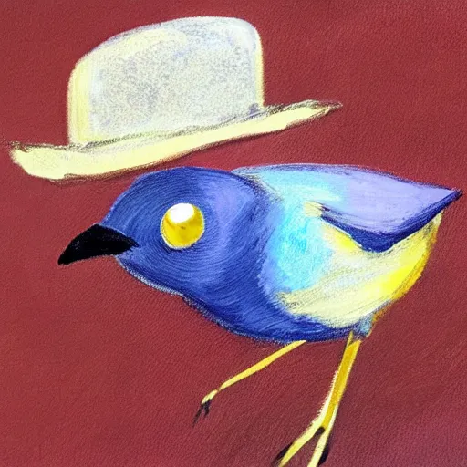 Image similar to a bird with a hat