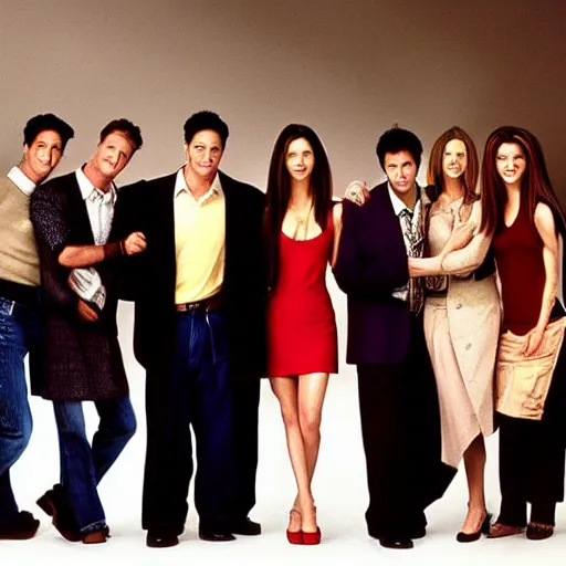 Image similar to the cast of friends 1 9 9 4, publicity photo