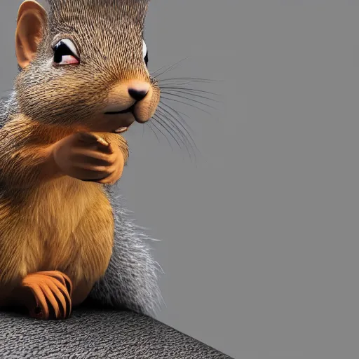 Prompt: donald!!!! trump!!!! as a squirrel, cinematic, hyper realistic, 8 k render