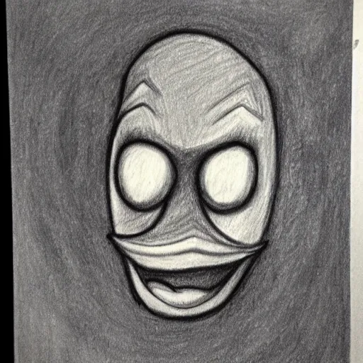 Prompt: scary drawing of Duck