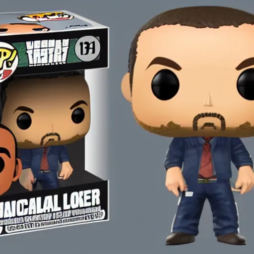 Image similar to a funko pop of michael from gta v