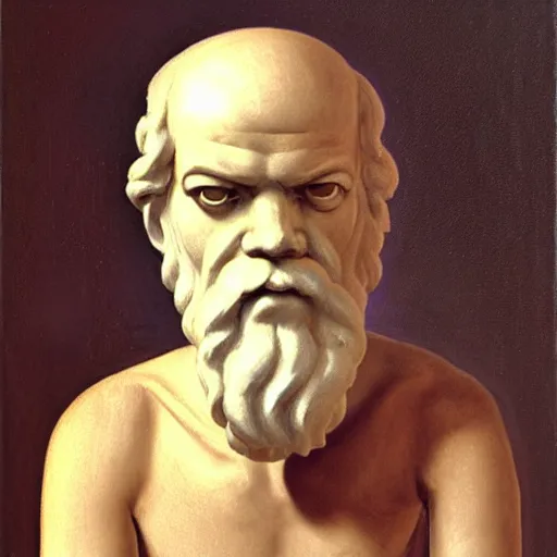 Image similar to socrates wearing a virtual reality headset, VIRTUAL REALITY HEADSET!!!!!!!!!!!!!, oil painting