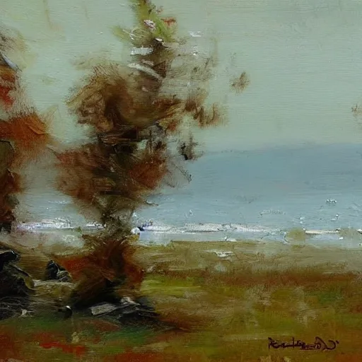 Image similar to Richard Schmid style landscape painting by Richard Schmid