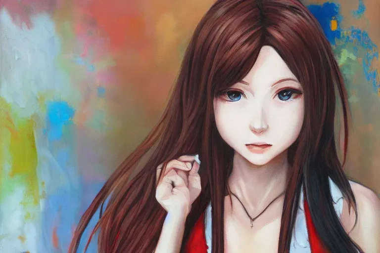 Image similar to malise kurisu, oil painting, cute, hdr, 4 k