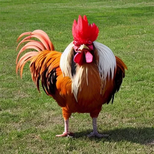 Prompt: a rooster dressed as an ordained minister