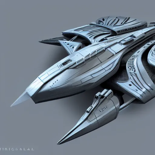 Image similar to starship made of advanced tech, oval design, armor plating on nose, dotted with leds, smooth, graceful design, figree decorations, gyroscopic engines, photo realism, unreal engine, trending on artstation