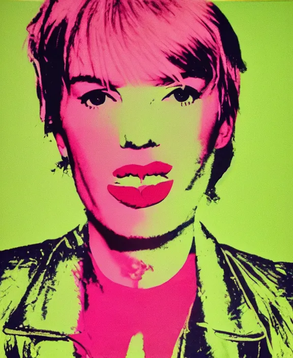 Image similar to nico by andy warhol