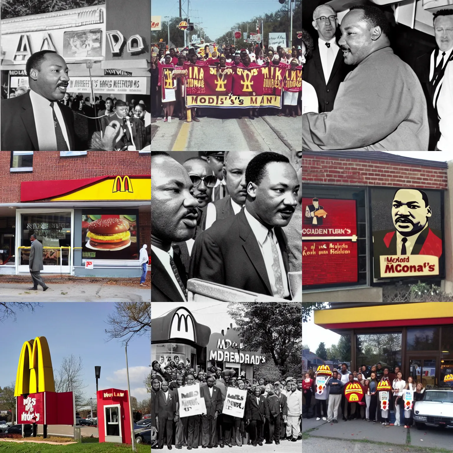 Prompt: mlk at mcdonald's