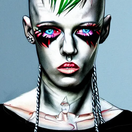 Image similar to zeff art style die antwoord photo realistic