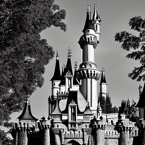 Image similar to disneyland castle, gothic horror, elden ring