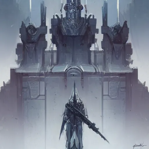 Prompt: concept art by jama jurabaev, holy inquisition, imperial military, cyberpunk, trending on artstation, high quality, brush stroke, portraiit, symmetry, sparths, andree wallin, edvige faini, balaskas