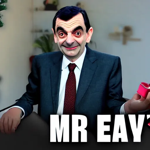 Prompt: mr bean starts his youtube career