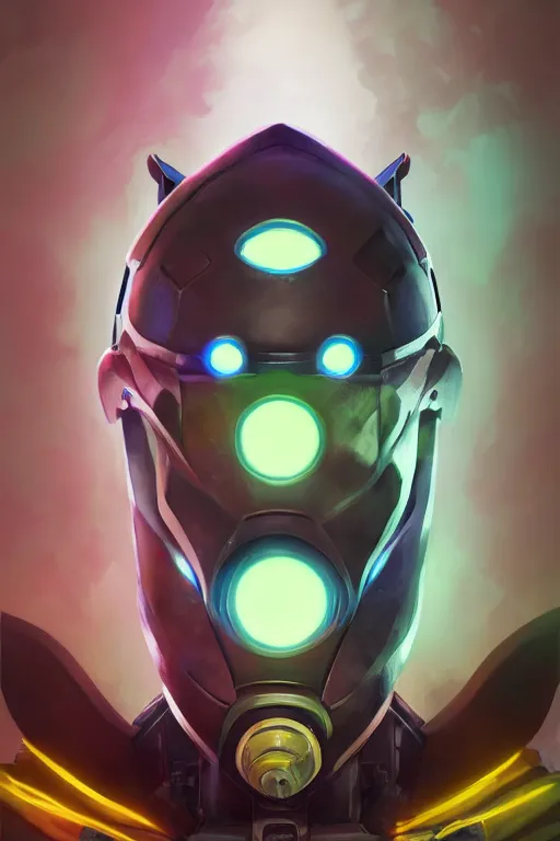 Image similar to epic mask helmet robot ninja portrait stylized as fornite style game design fanart by concept artist gervasio canda, behance hd by jesper ejsing, by rhads, makoto shinkai and lois van baarle, ilya kuvshinov, rossdraws global illumination radiating a glowing aura global illumination ray tracing hdr render in unreal engine 5