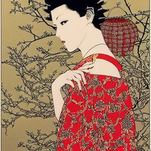 Image similar to intricate detailed portrait of scarlet johanson by takato yamamoto