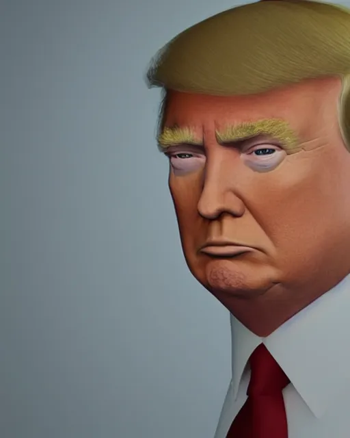 Prompt: Donald Trump portrait, photorealistic, 8k, octane render