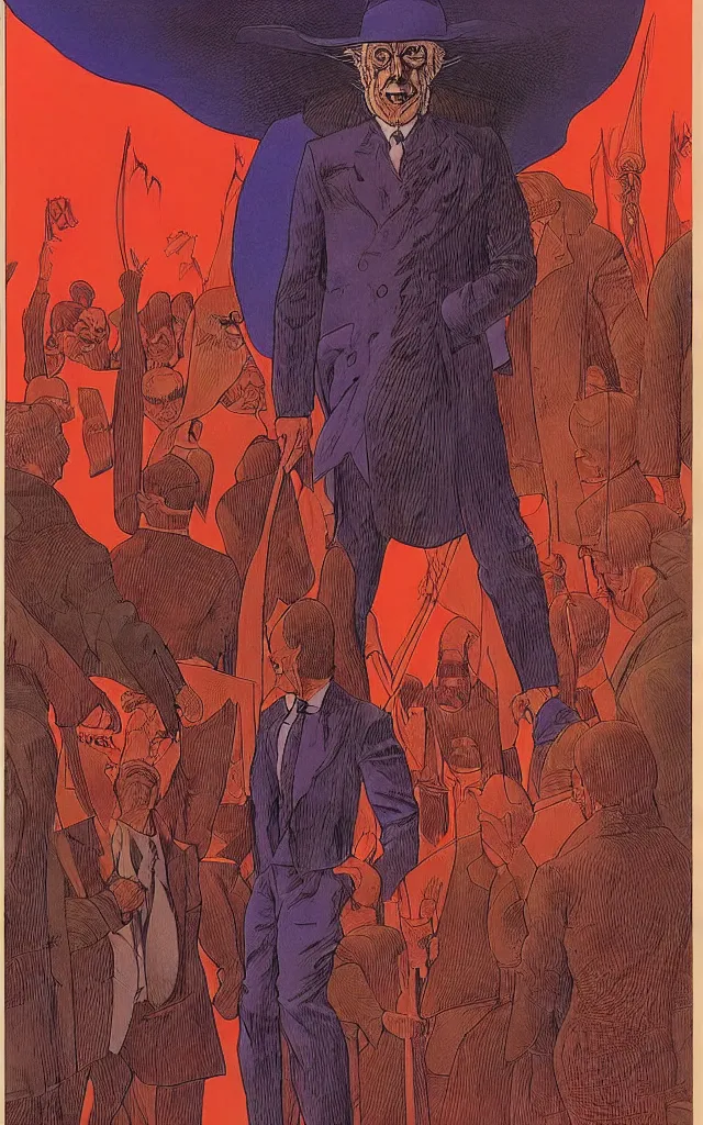 Image similar to the demonology of modern politics, by jean giraud