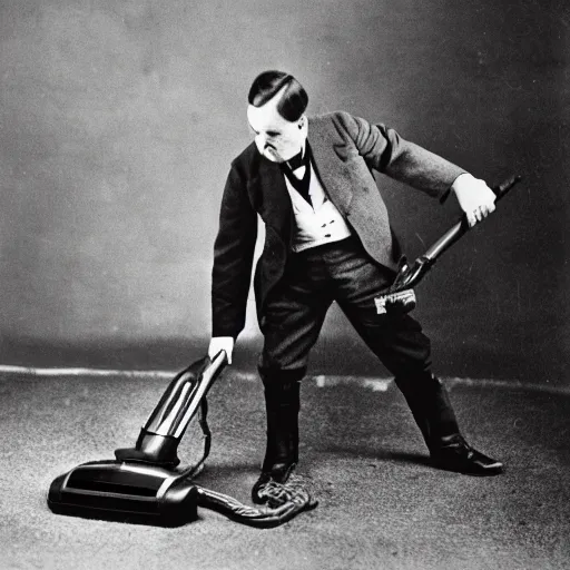 Image similar to photograph of henry hoover getting very angry